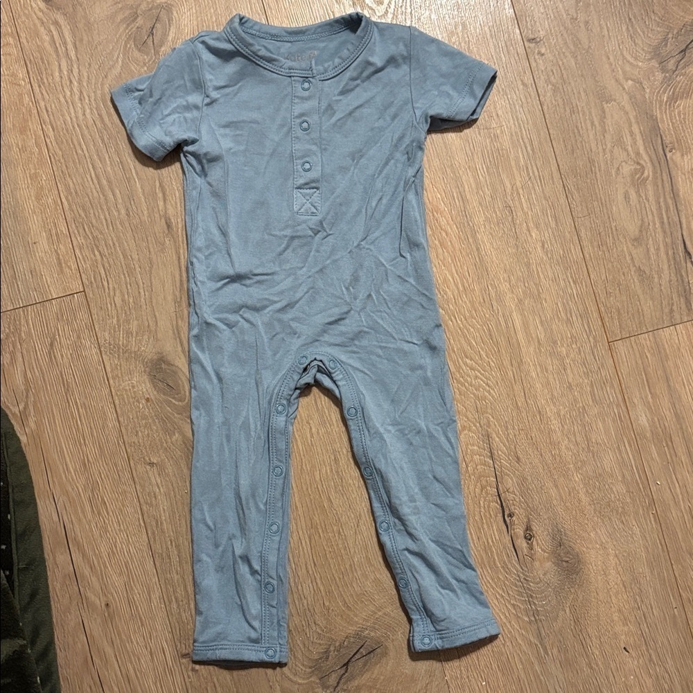 Kyte Dusty Blue Short sleeved romper. Never worn. Washed once.